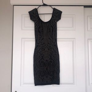 Guess laser cut bodycon cocktail dress